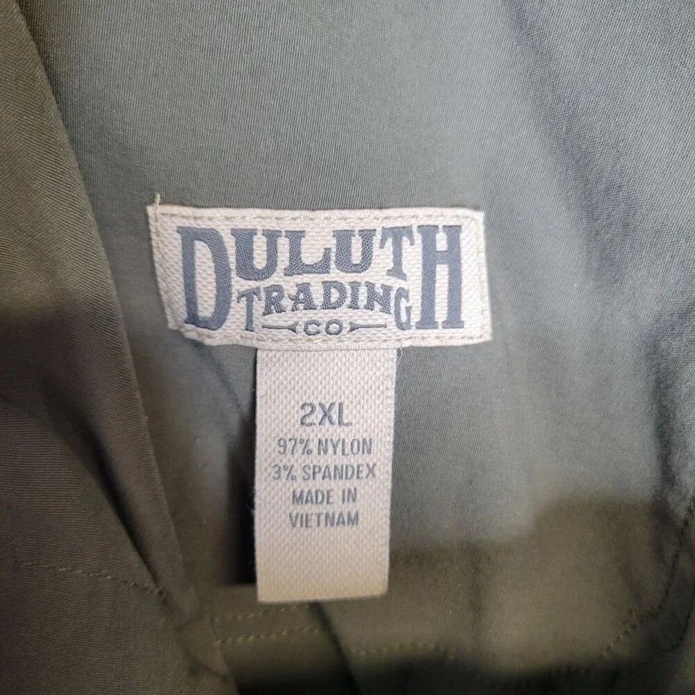 Duluth Trading Co Men's Size 2XL Cargo Shorts Green - Picture 3 of 3